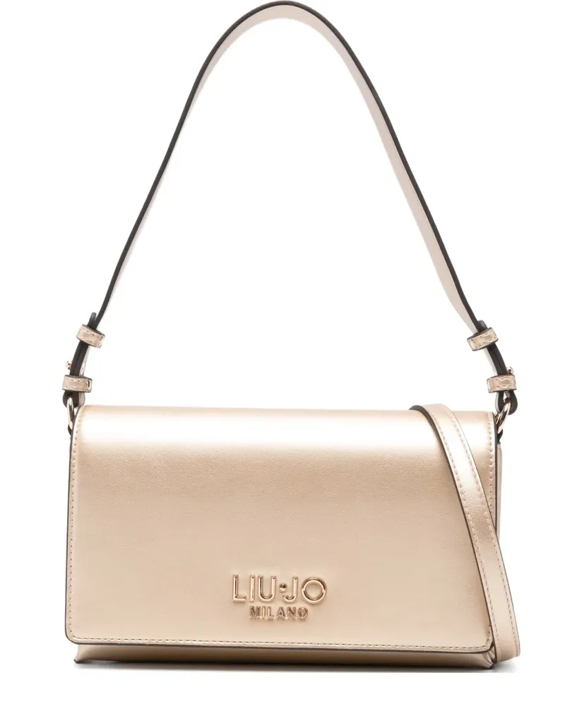 Liu Jo logo-plaque crossbody bag - Gold Gold