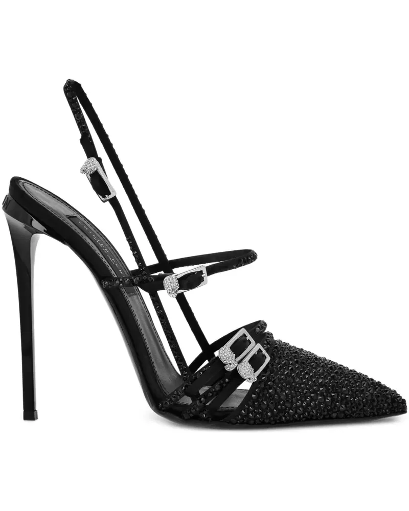 Philipp Plein Stella Slingback-Pumps 120mm - Schwarz Schwarz