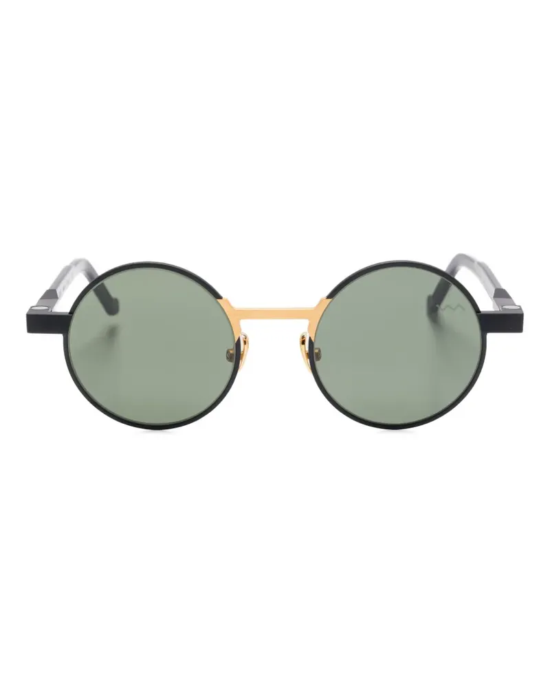 VAVA EYEWEAR Sonnenbrille mit rundem Gestell - Schwarz Schwarz