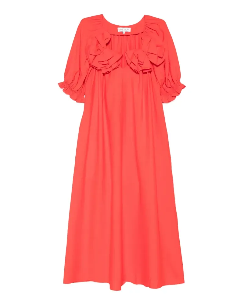 Stine Goya Gerüschtes Midikleid - Rot Rot