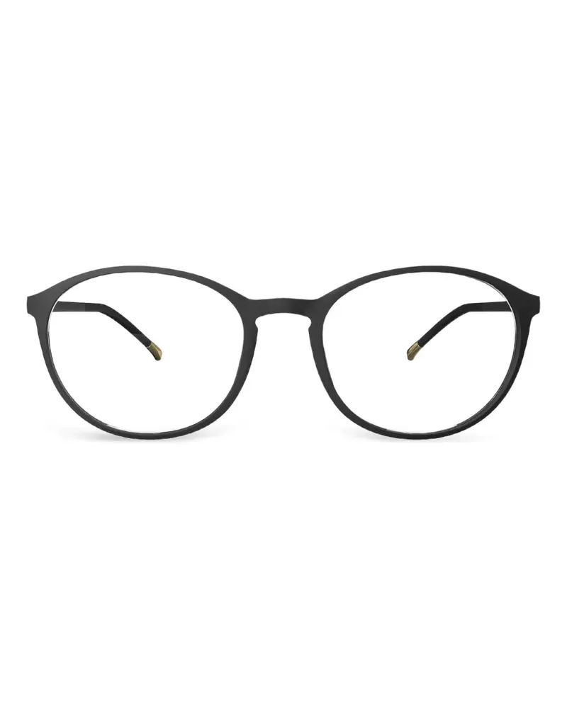 Silhouette round-frame glasses - Schwarz Schwarz