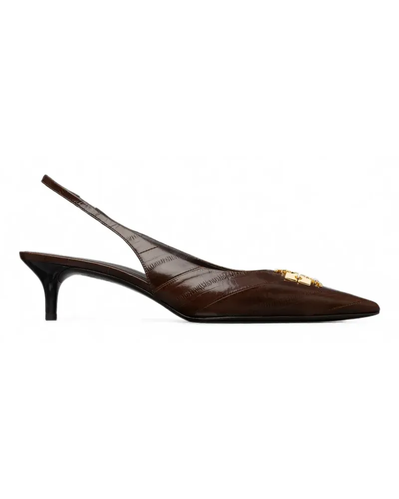 Tory Burch Charlie Slingback-Pumps - Braun Braun