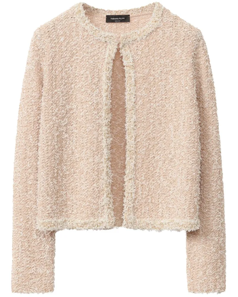 Fabiana Filippi Jacke aus Tweed - Rosa Rosa