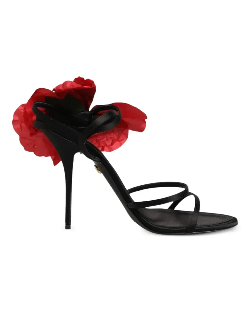 Dolce & Gabbana Sandalen mit Blumenmuster - Schwarz Schwarz