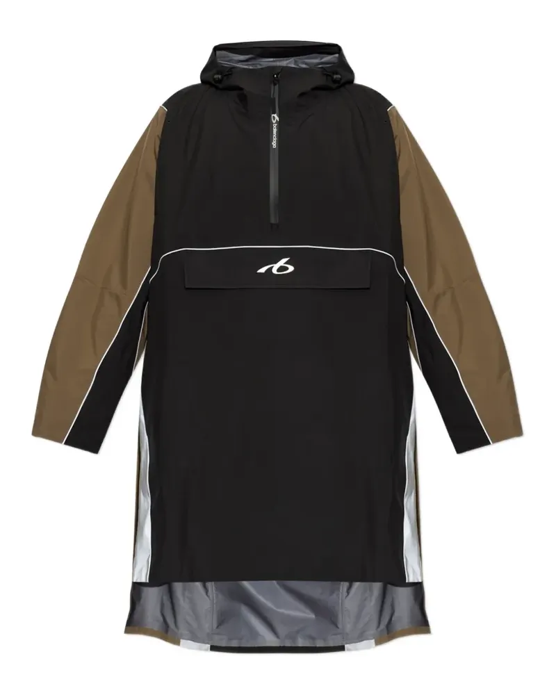Balenciaga Hoodie in Colour-Block-Optik - Schwarz Schwarz