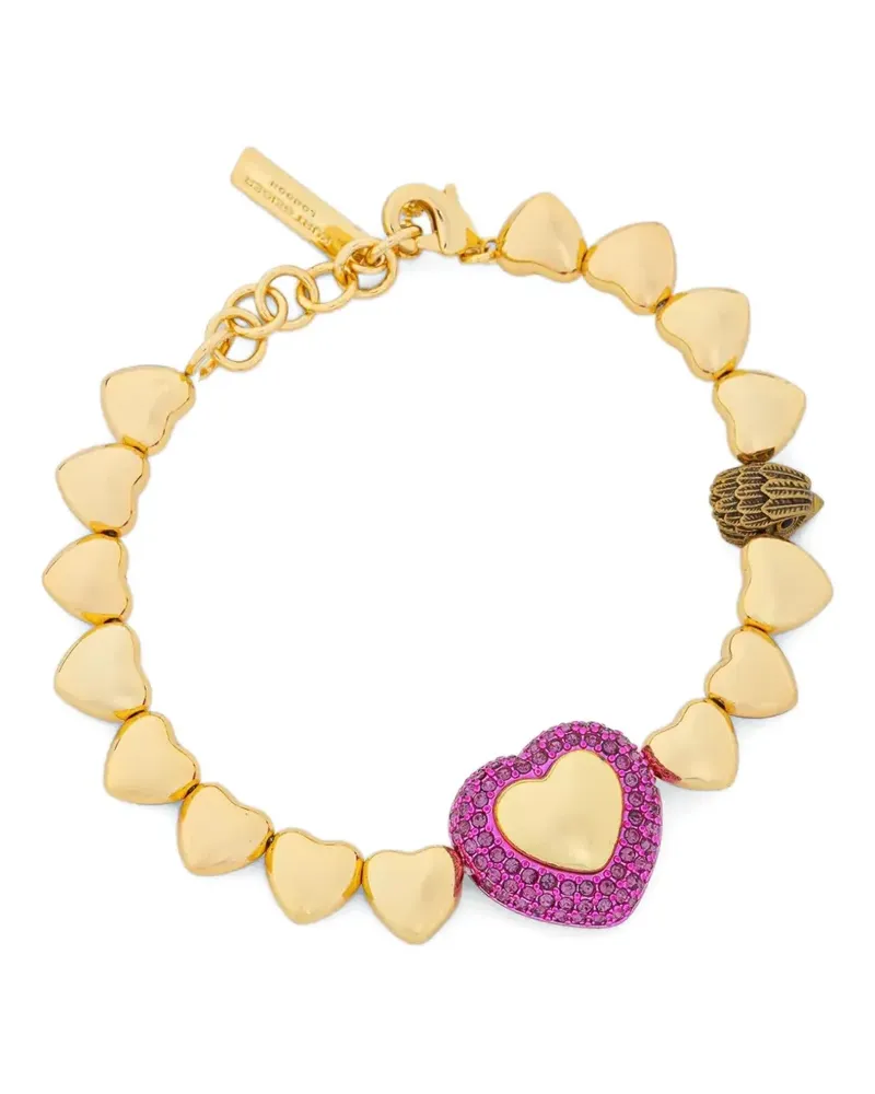 Kurt Geiger Beaded Heart bracelet - Gold Gold