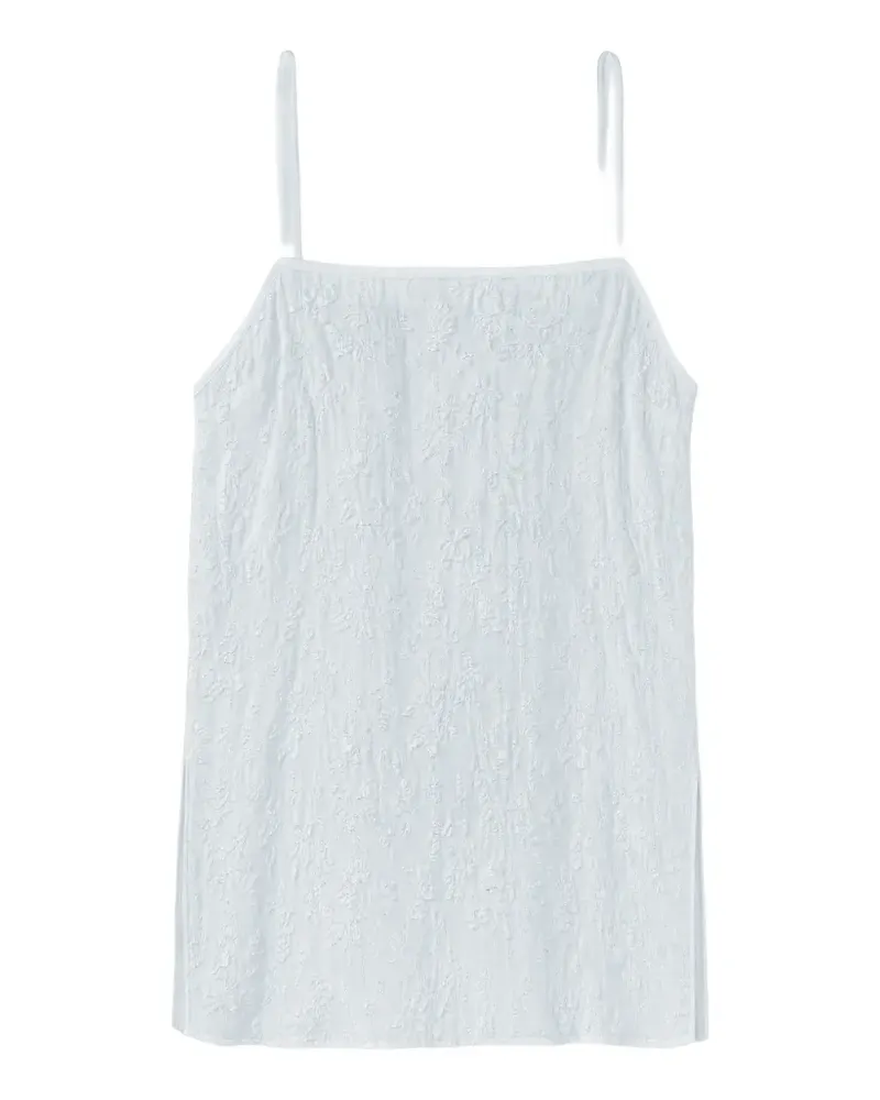Reformation Ines floral-lace top - Blau Blau