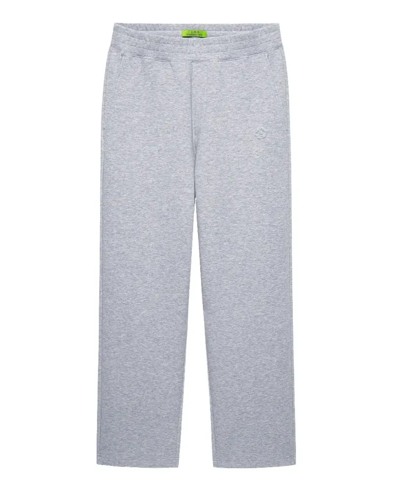 Shanghai Tang logo-embroidered straight-leg track pants - Grau Grau