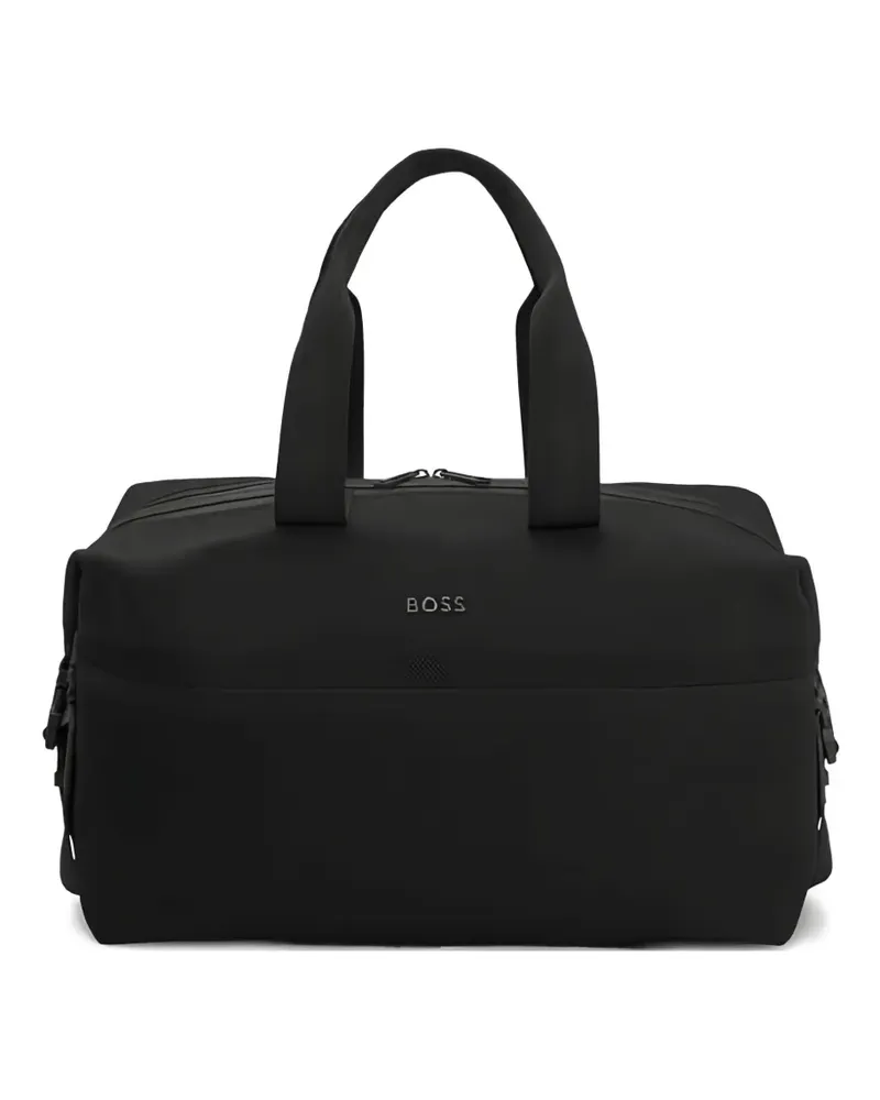 HUGO BOSS Perforierte Reisetasche - Schwarz Schwarz