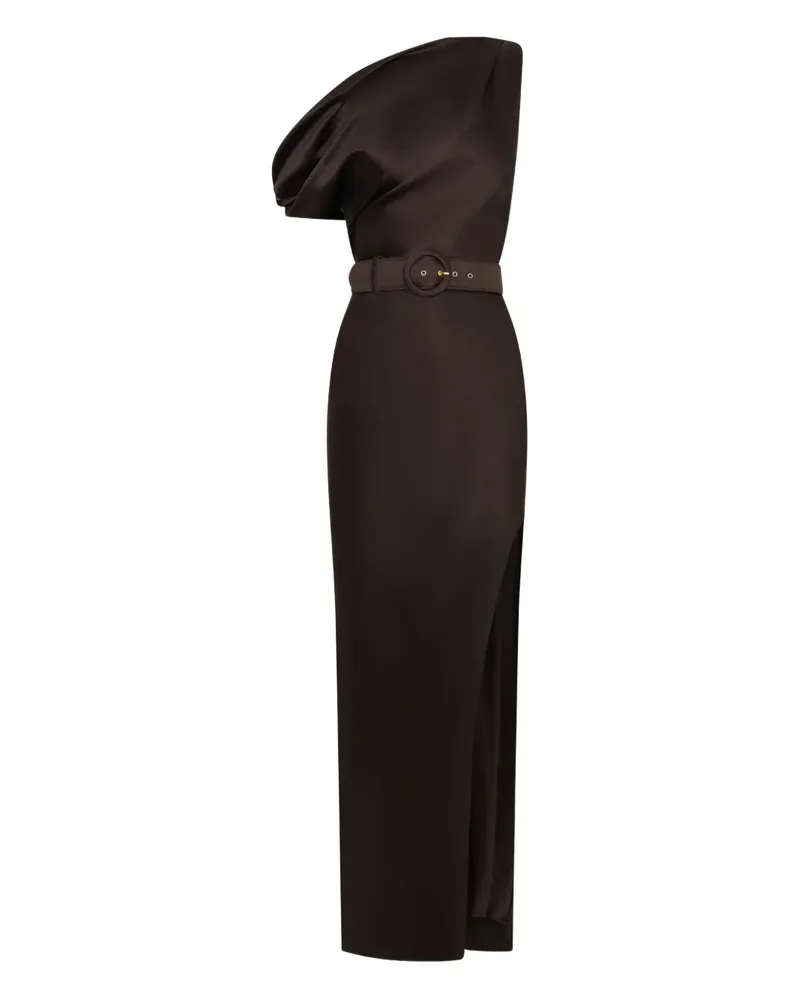 NICHOLAS Einschultriges Halle Maxikleid - Braun Braun