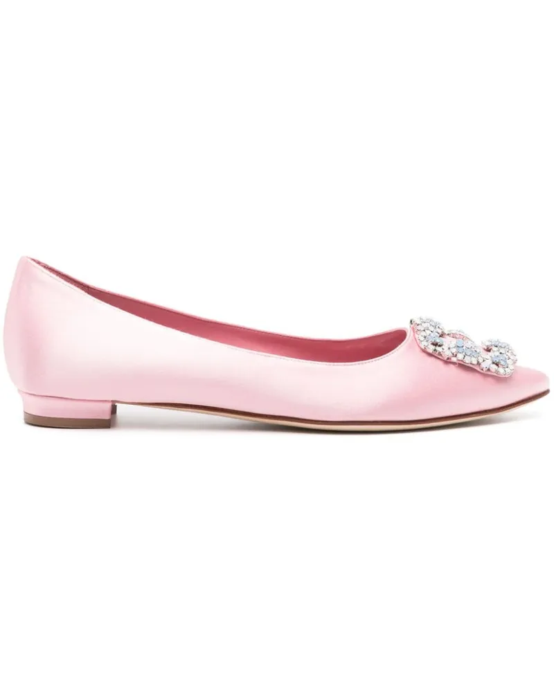 Manolo Blahnik Hangisi Ballerinas Rosa