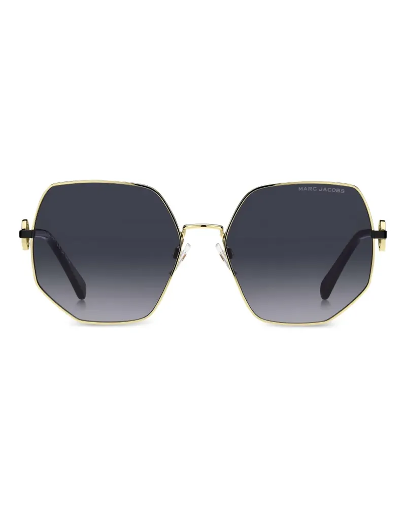Marc Jacobs Sonnenbrille mit geometrischem Gestell - Gold Gold