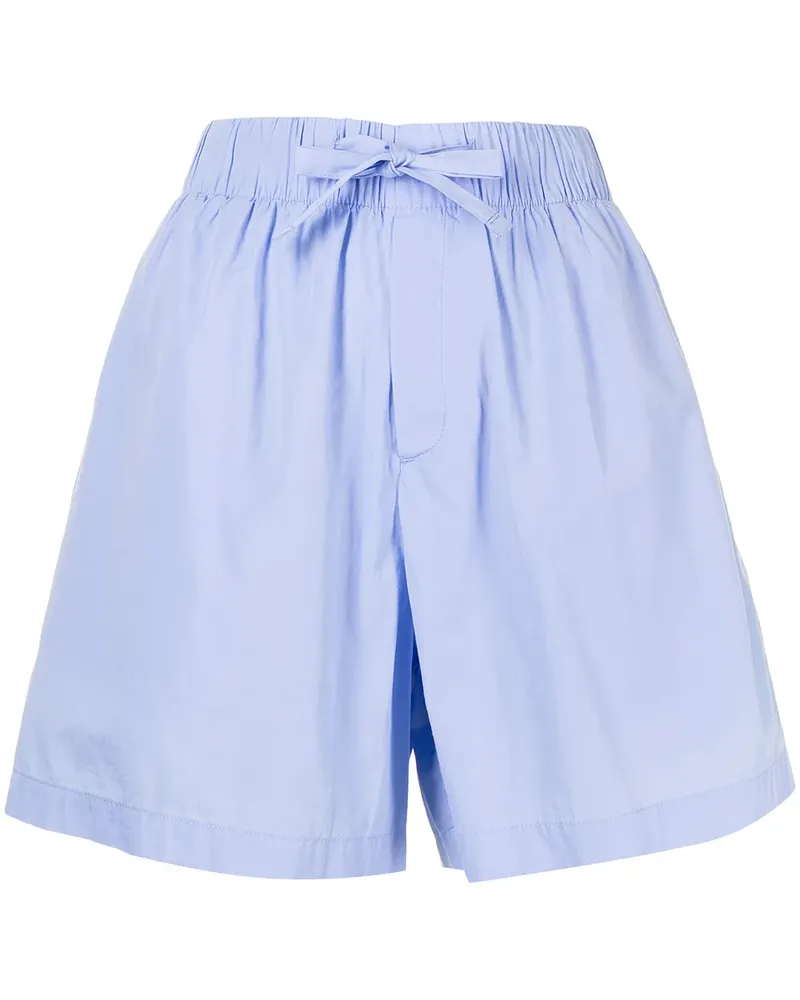 TEKLA Shorts mit weitem Bein - Schwarz Schwarz