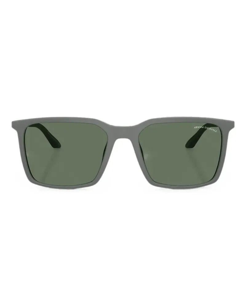 Armani Exchange square-frame matte-finish sunglasses - Grau Grau