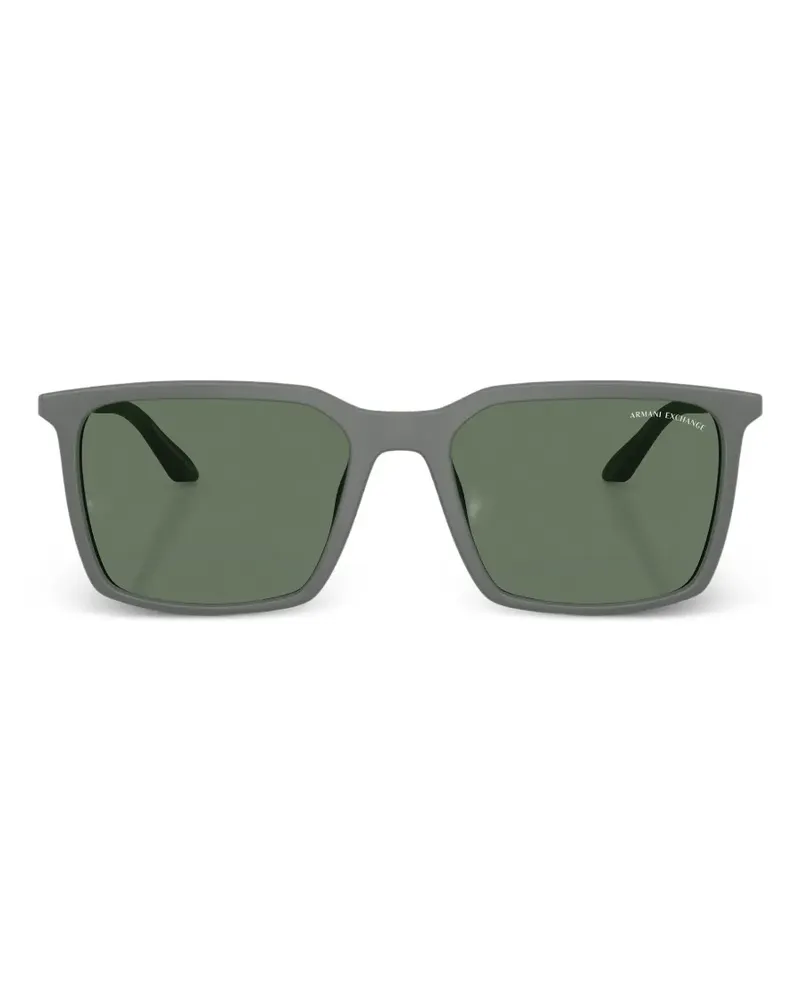 Armani Exchange Eckige Sonnenbrille mit mattem Finish - Grau Grau