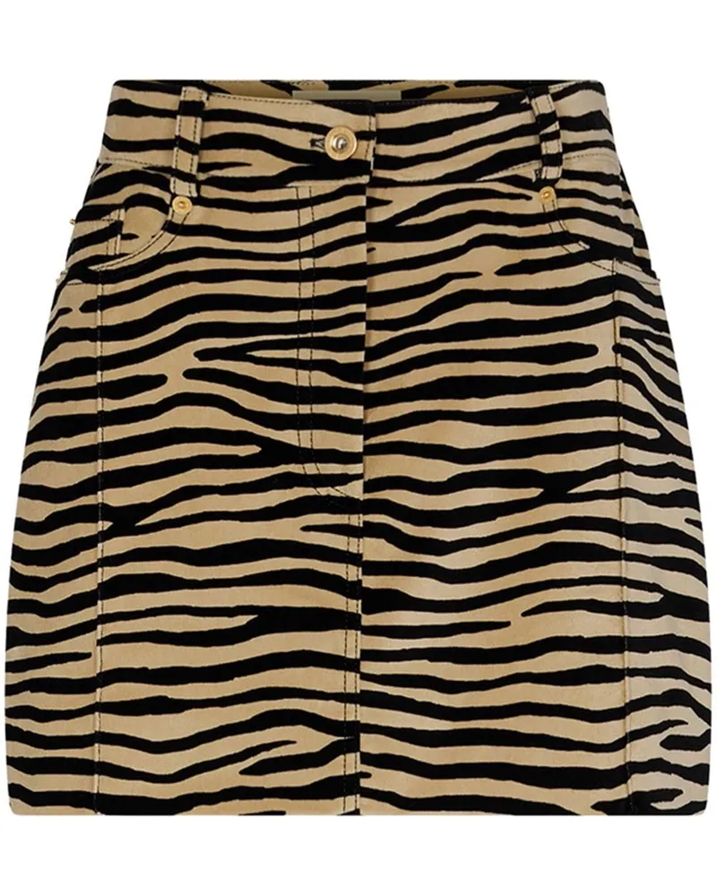 Paco Rabanne T-Shirt mit Tiger-Print - Nude Nude