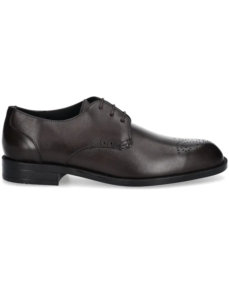 HUGO BOSS Derby-Schuhe aus Leder - Braun Braun