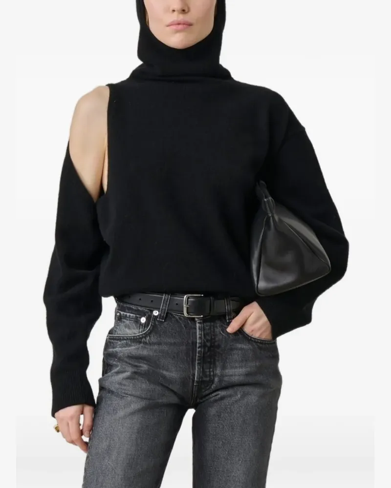 ARMARIUM Penelope cut-out hoodie - Schwarz Schwarz
