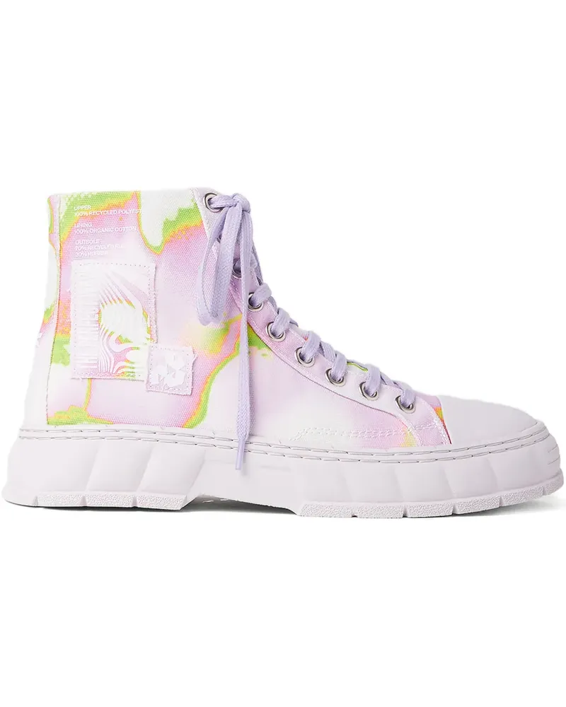 VIRÓN High-Top-Sneakers mit Logo-Print - Rosa Rosa
