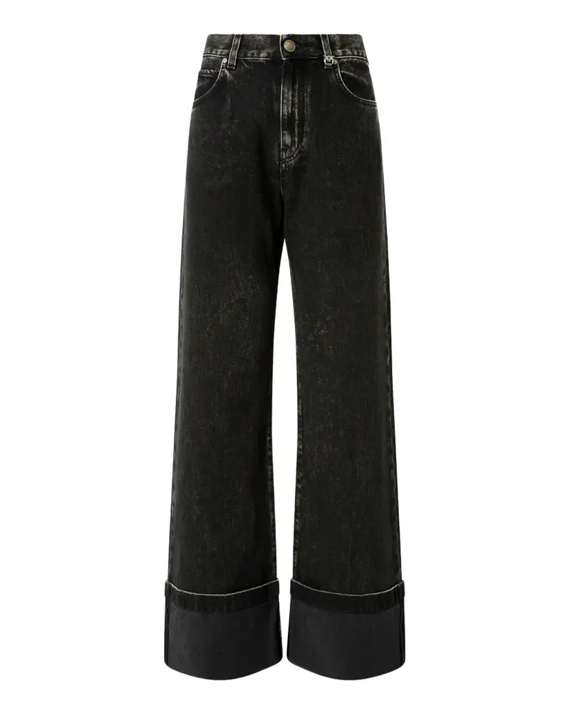Pinko Jeans mit umgeschlagenem Saum - Schwarz Schwarz