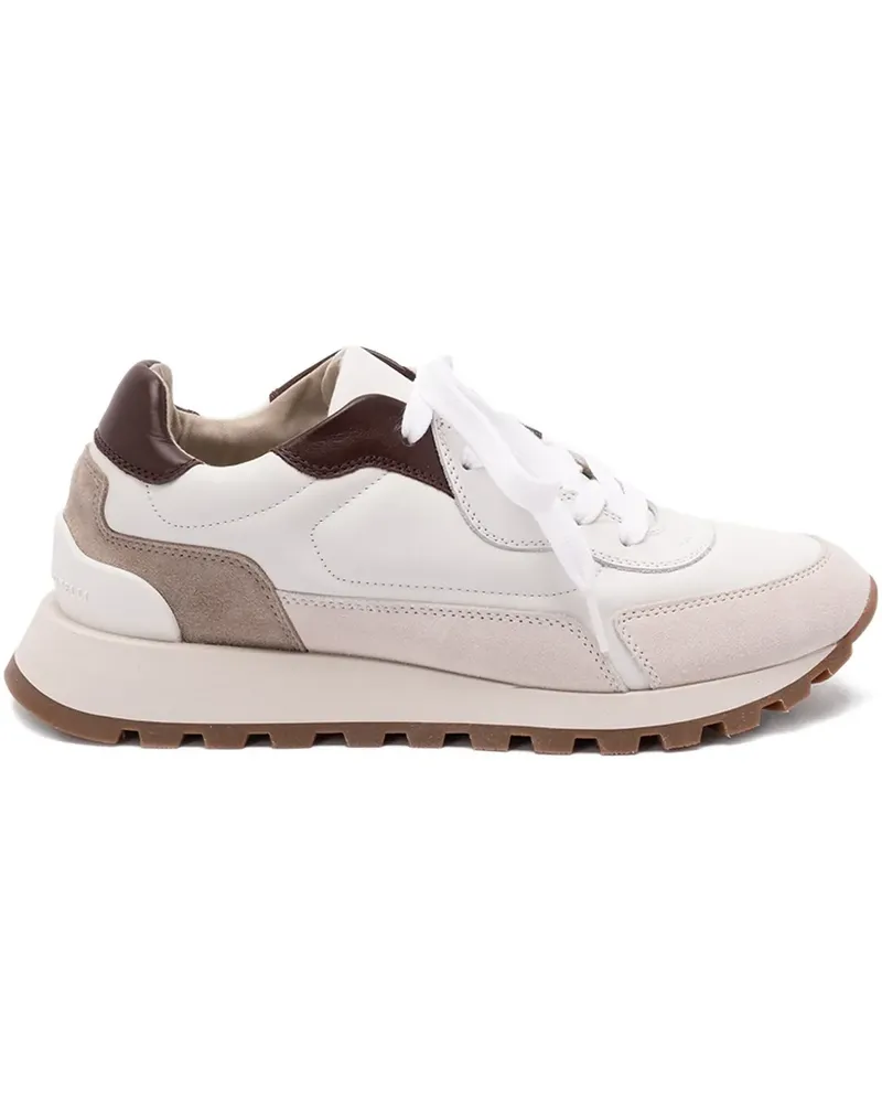 Brunello Cucinelli Sneakers mit Schnürung - Weiß Weiß