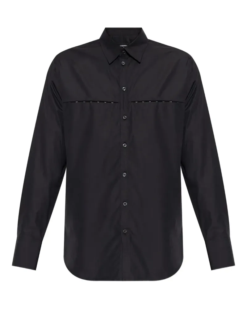 Dsquared2 Hemd mit Cut-Out - Schwarz Schwarz