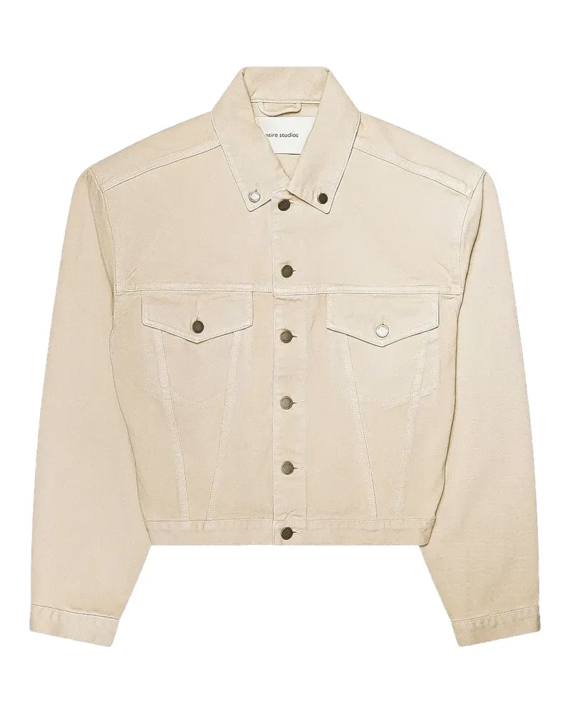 Entire Studios shrunken denim jacket - Nude Nude