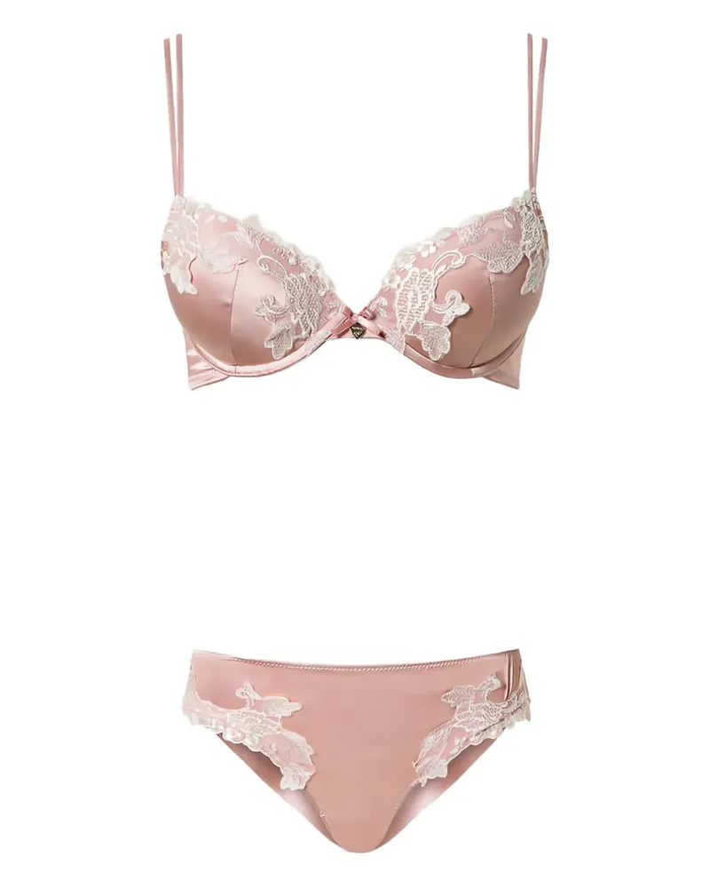 Twin-Set lace push-up lingerie set - Rosa Rosa