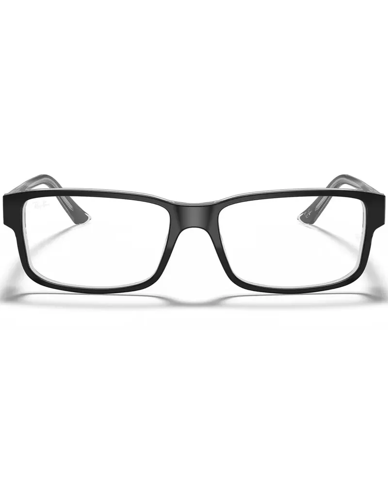 Ray Ban Brille mit eckigem Gestell - Schwarz Schwarz