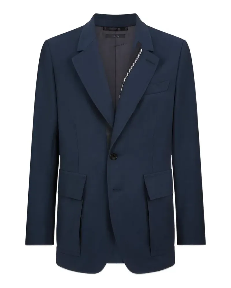 Tom Ford zip-detail blazer - Blau Blau