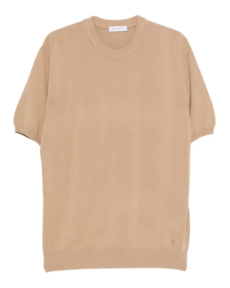 Manuel Ritz Kurzärmeliges T-Shirt - Braun Braun