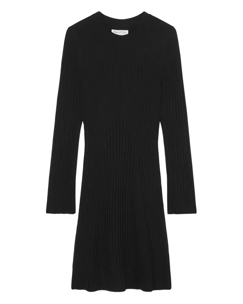 Marc O'Polo Geripptes Kleid - Schwarz Schwarz