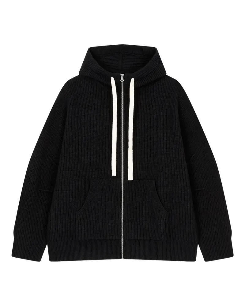 STUDIO TOMBOY Gerippter Hoodie - Schwarz Schwarz