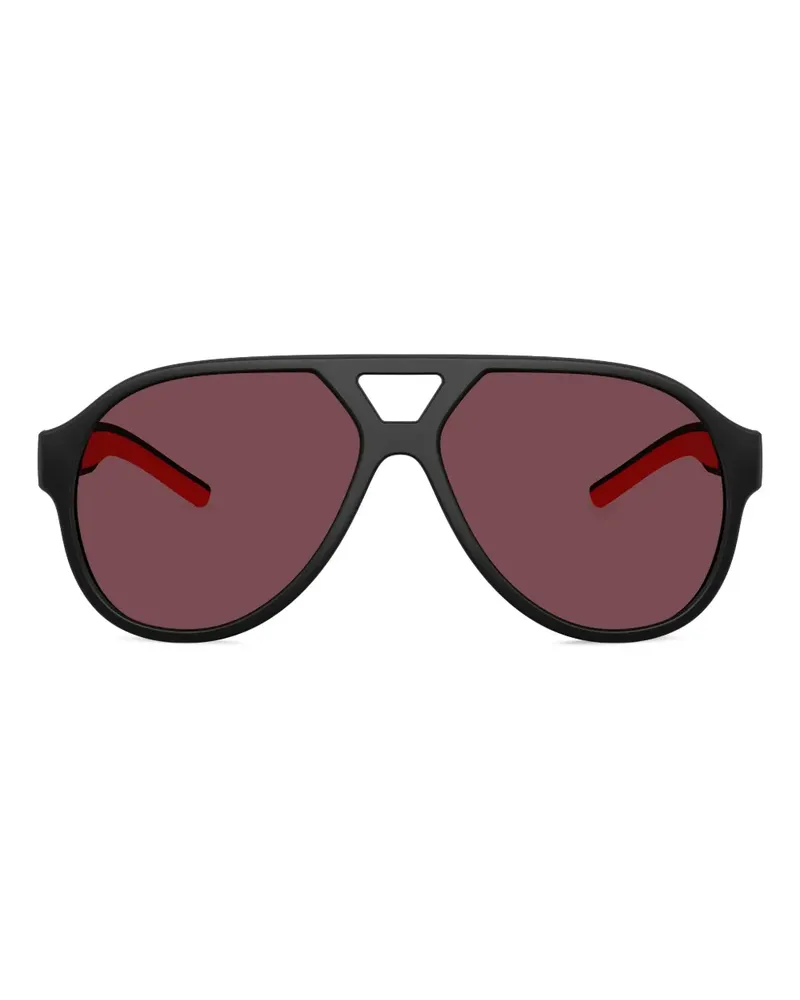 Ferrari Getönte Pilotenbrille - Schwarz Schwarz