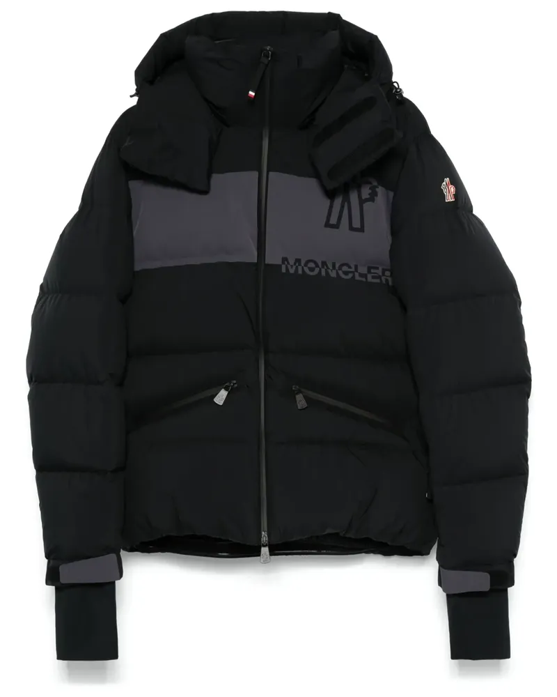 Moncler Gefütterte Kapuzenjacke - Schwarz Schwarz