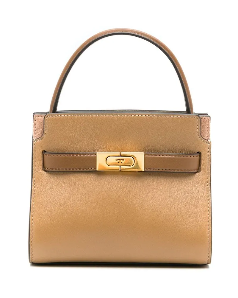 Tory Burch Kleine Lee Radziwill Double Schultertasche - Braun Braun