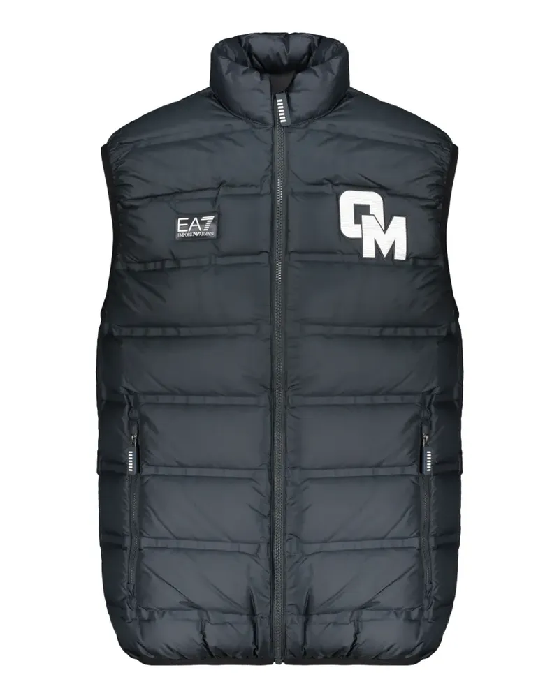 EA7 quilted logo-embroidered gilet - Blau Blau