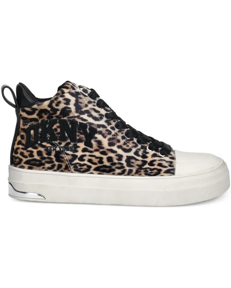 DKNY leopard-print sneakers - Braun Braun