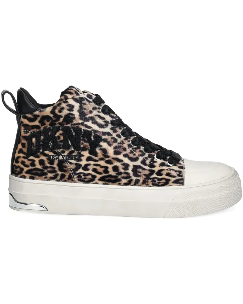 DKNY leopard-print sneakers - Braun Braun