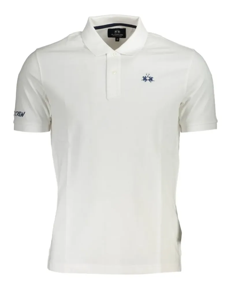 La Martina embroidered-logo polo shirt - Weiß Weiß