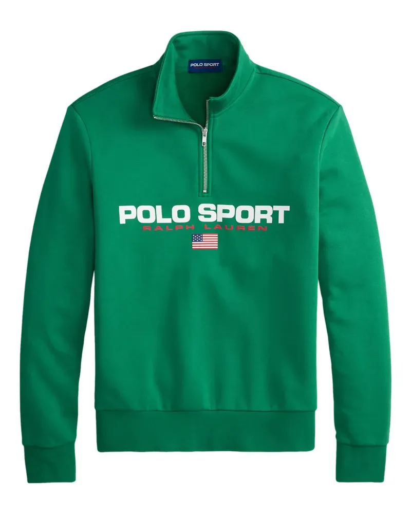 Ralph Lauren Poloshirt mit Reißverschluss - Grün Grün