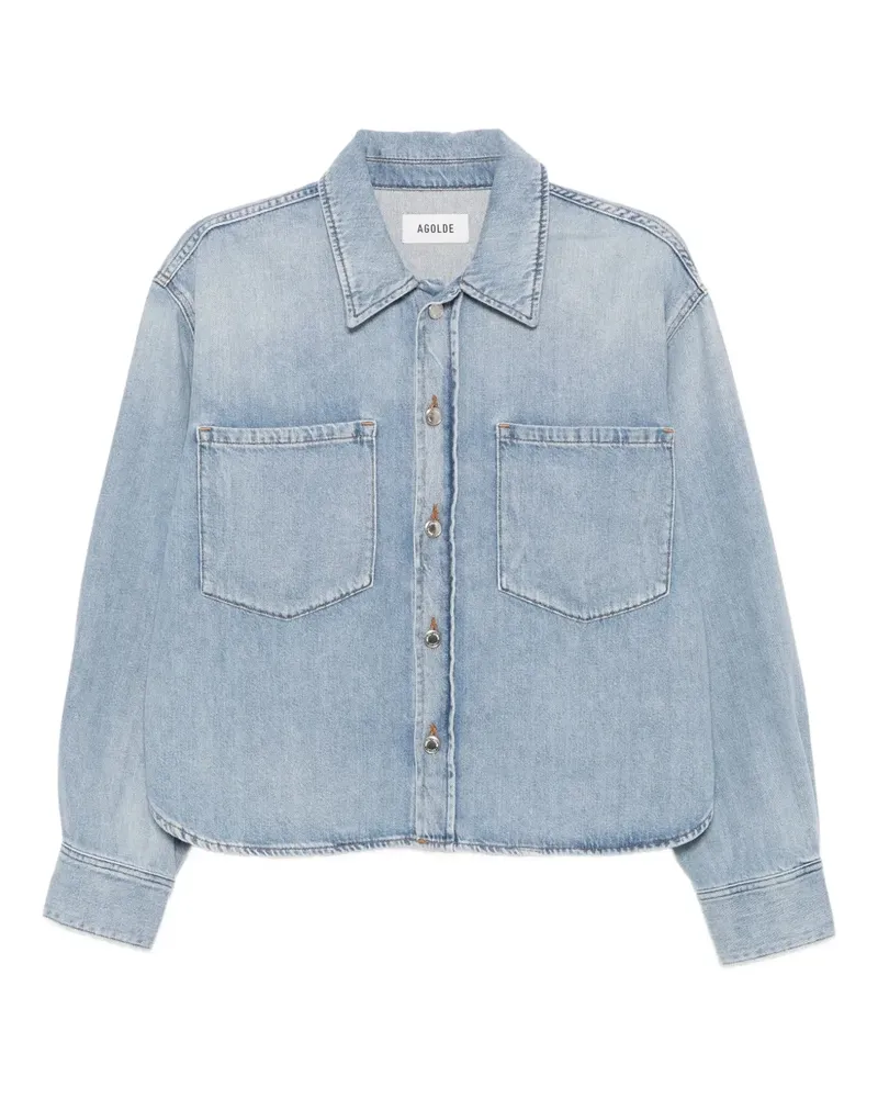 AGOLDE Juna Hemd - Blau Blau