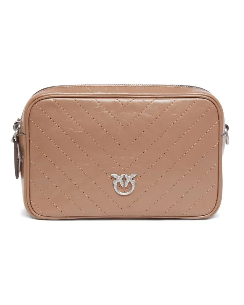 Pinko Tasche mit Chevron-Steppung - Nude Nude