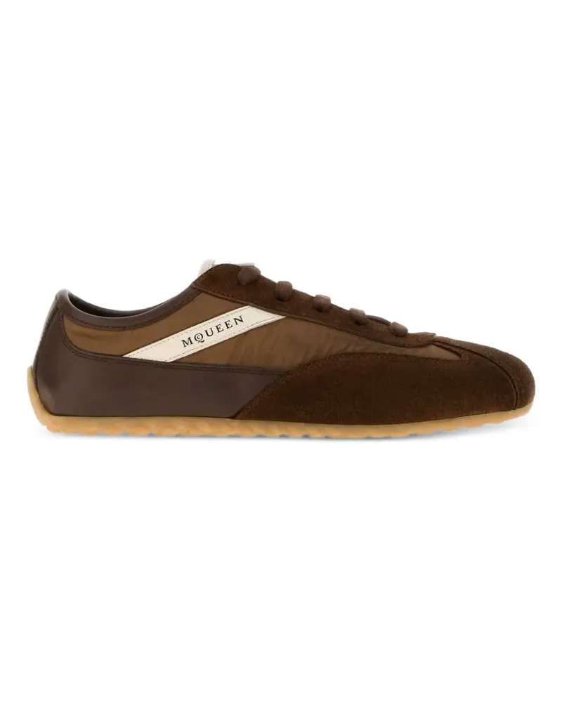 Alexander McQueen Boxe Sneakers aus Kalbswildleder - Braun Braun