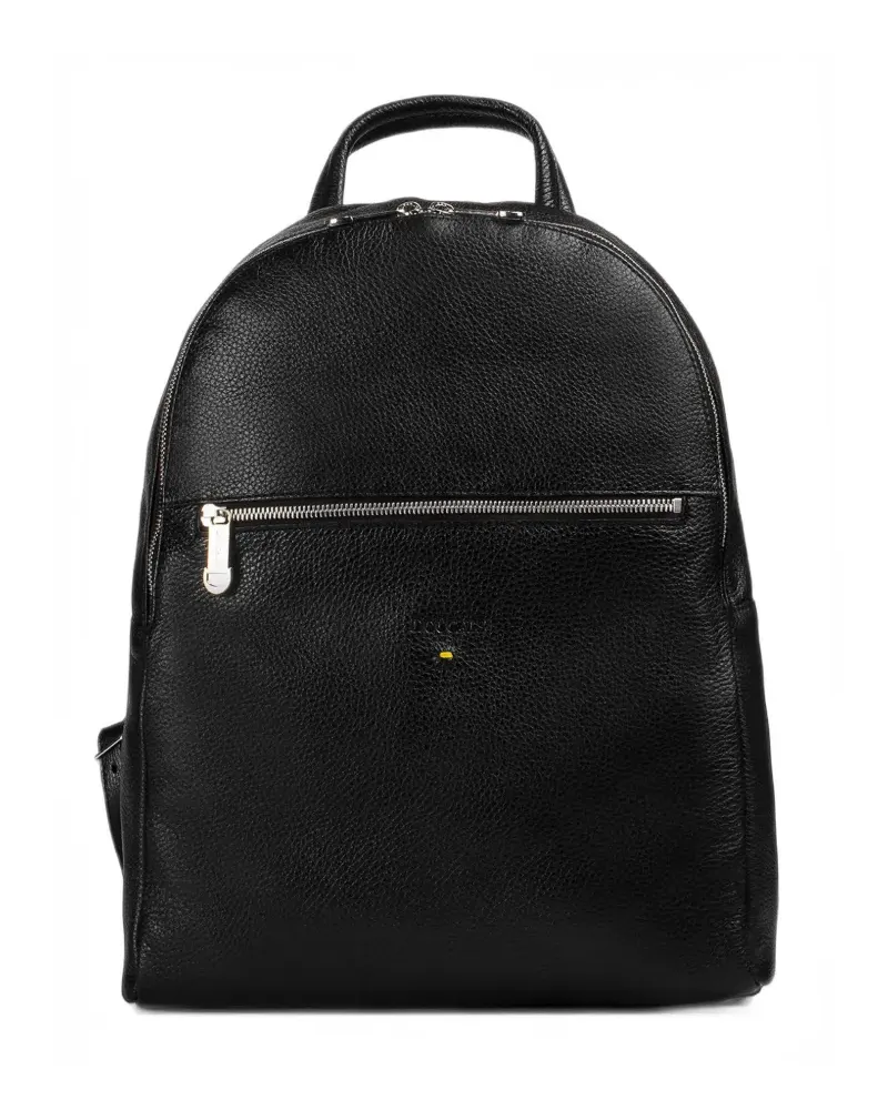 Doucal´s grained leather backpack - Schwarz Schwarz