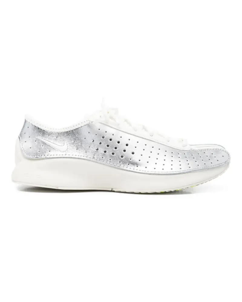 Nike Air Superfly Argento Pelle Sneakers - Silber Silber