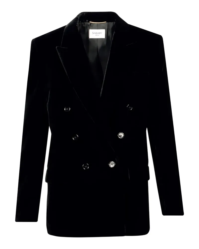 Yves Saint Laurent double-breasted jacket - Schwarz Schwarz