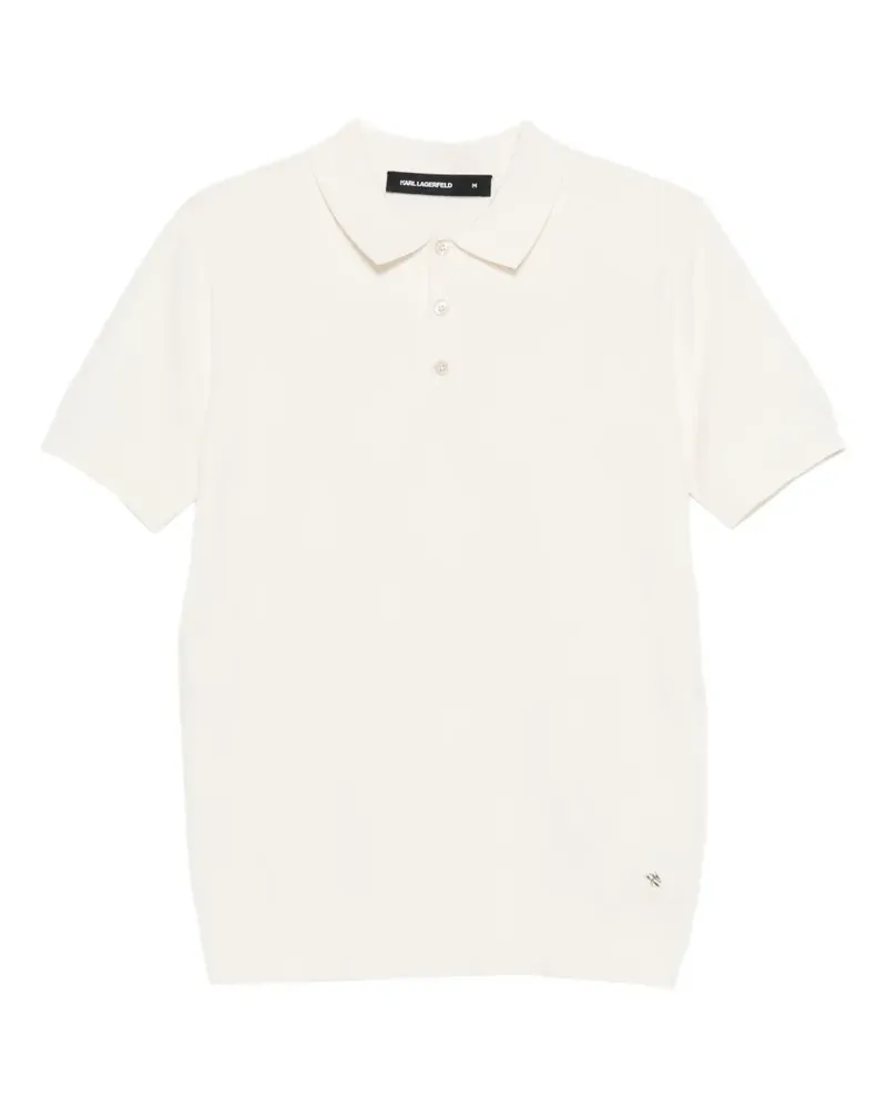 Karl Lagerfeld Kurzärmeliges Poloshirt - Nude Nude