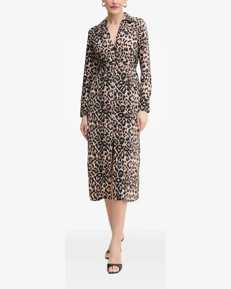 Morgan Midikleid mit Leoparden-Print - Nude Nude