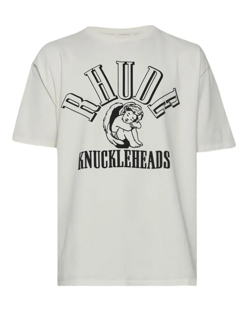 RHUDE Knuckleheads T-Shirt - Weiß Weiß